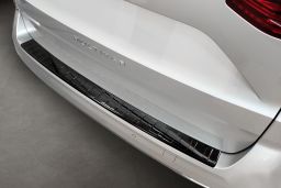 Rear bumper protector Volkswagen Multivan T7 (ST) 2022-> stainless steel high gloss black (VW4T7BP) (1)