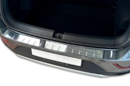 Rear bumper protector suitable for Volkswagen T-Roc 2017-> stainless steel high gloss (VW4TRBA) (1)