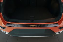 Volkswagen T-Roc (A1) 2017-present rear bumper protector stainless steel black (VW4TRBP) (2)