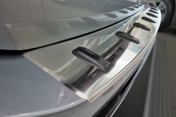 Rear bumper protector suitable for Volkswagen Passat Variant (B9) 2023-> wagon stainless steel brushed - Strong (VW52PABP) (1)