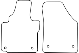 Volkswagen Caddy & Caddy Maxi (2K) 2007-2015 car mat set (VW5CAMV)