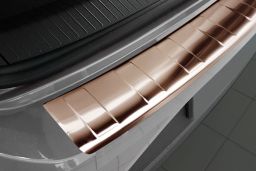 Volkswagen T-Roc (A1) 2017-present rear bumper protector stainless steel - copper look (VW5TRBP) (3)