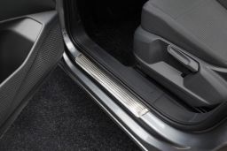 Door sill plates Volkswagen Caddy IV 2020-present stainless steel 2 pieces (VW6CAEG) (1)