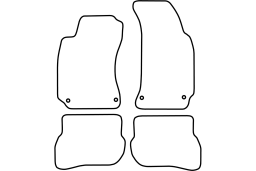 Volkswagen Passat Variant (B5.5) 2001-2003 car mat set (VW6PAMV)
