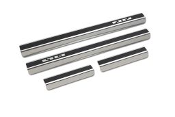 Door sill plates Volkswagen Tiguan III 2023-> stainless steel - carbon foil (VW6TIEA) (1)