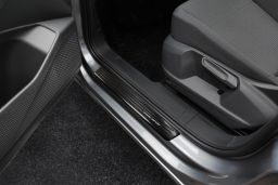 Door sill plates Volkswagen Caddy IV 2020-present stainless steel anthracite 2 pieces (VW7CAEG) (1)