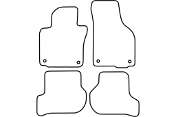 Volkswagen Golf V Variant (1K) 2007-2009 car mat set (VW7GOMV)
