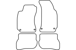 Volkswagen Passat (B5.5) 2003-2005 4d car mat set (VW7PAMV)