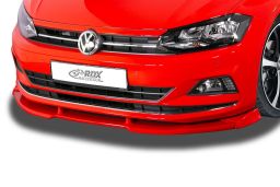 Front spoiler Vario-X Volkswagen Polo VI (AW) 2017-present 5-door hatchback PU - painted (VW7POVX) (1)