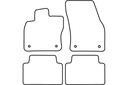 Volkswagen Touran II (5T) 2015- car mat set (VW7TOMV)