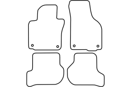 Volkswagen Golf VI (5K) 2008-2012 3d & 5d car mat set (VW8GOMV)