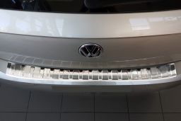 Volkswagen Polo VI (AW) 2017-present 5-door hatchback rear bumper protector stainless steel (VW8POBP) (2)