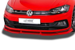 Front spoiler Vario-X Volkswagen Polo VI (AW) 2017-present 5-door hatchback PU - painted (VW8POVX) (1)