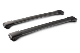 Aero bar Rail Bar roof rack bars set black / Dachträger Schwarz / dakdragers set zwart / jeu de barres de toit noir (1)