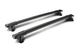 Aero bar Through Bar roof rack bars set black / Dachträger Schwarz / dakdragers set zwart / jeu de barres de toit noir (1)