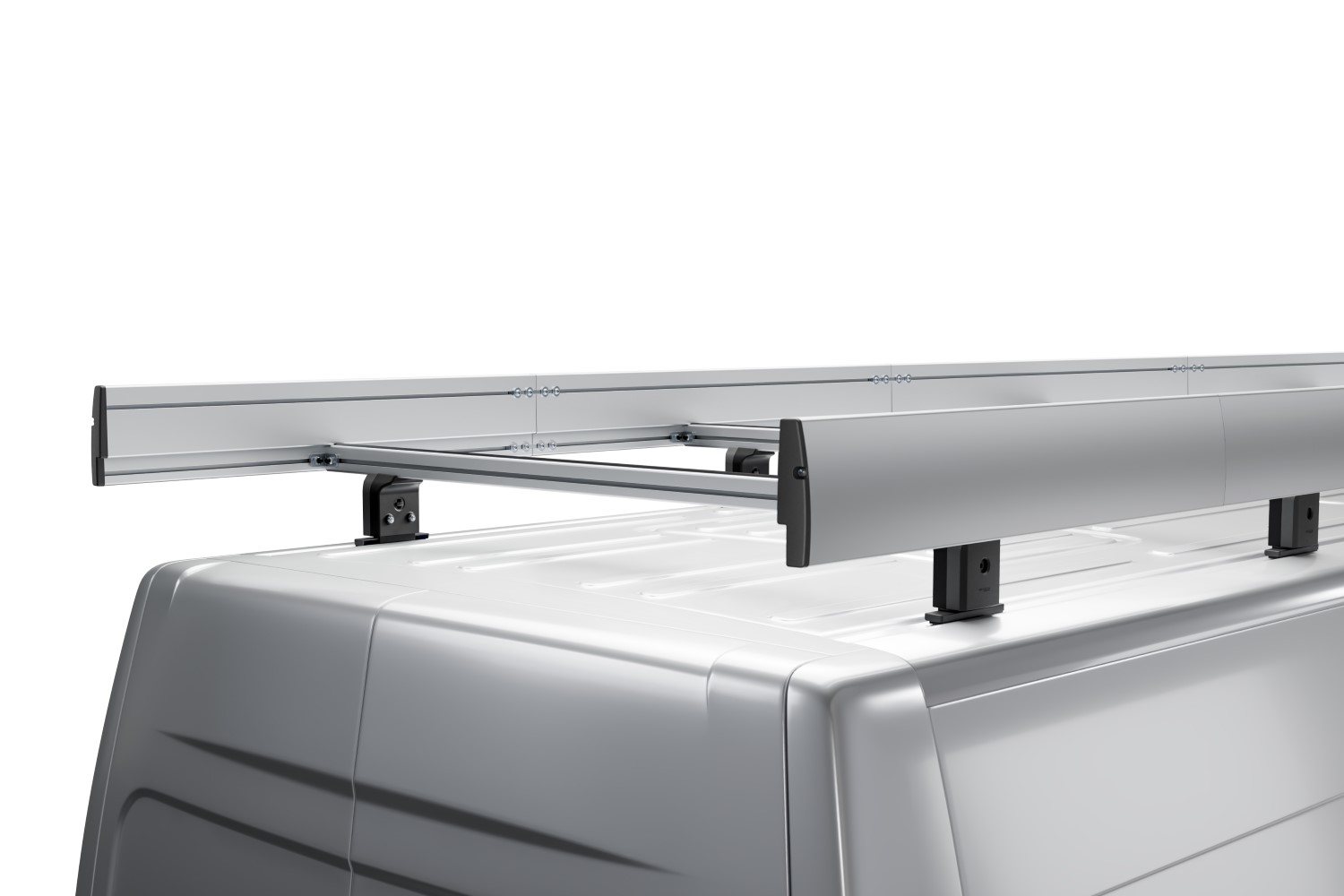 Profilés latéraux pour galeries de toit 240 cm - 8 segments de 60 cm Menabo Professional