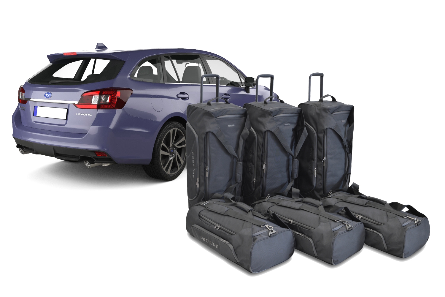 Set de sacs de voyage convient à Subaru Levorg 2015-2021 break Pro.Line