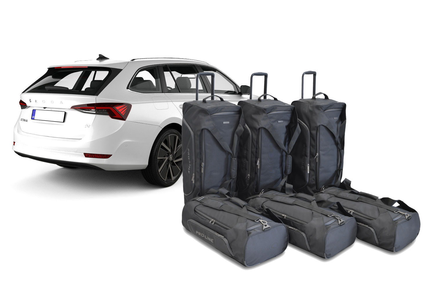 Set de sacs de voyage convient à Skoda Octavia IV Combi (NX) 2020-présent break Pro.Line