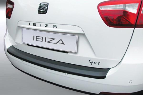 Rear bumper protector suitable for Seat Ibiza ST (6J) 2010-2017 wagon ABS - matt black
