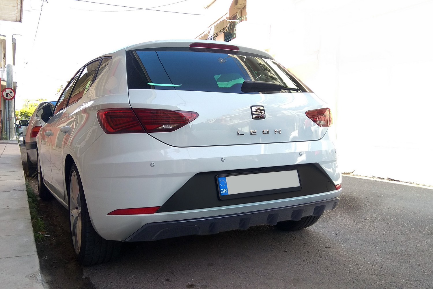 Diffuseur arrière convient à Seat Leon (5F) 2017-2020 5 portes bicorps ABS