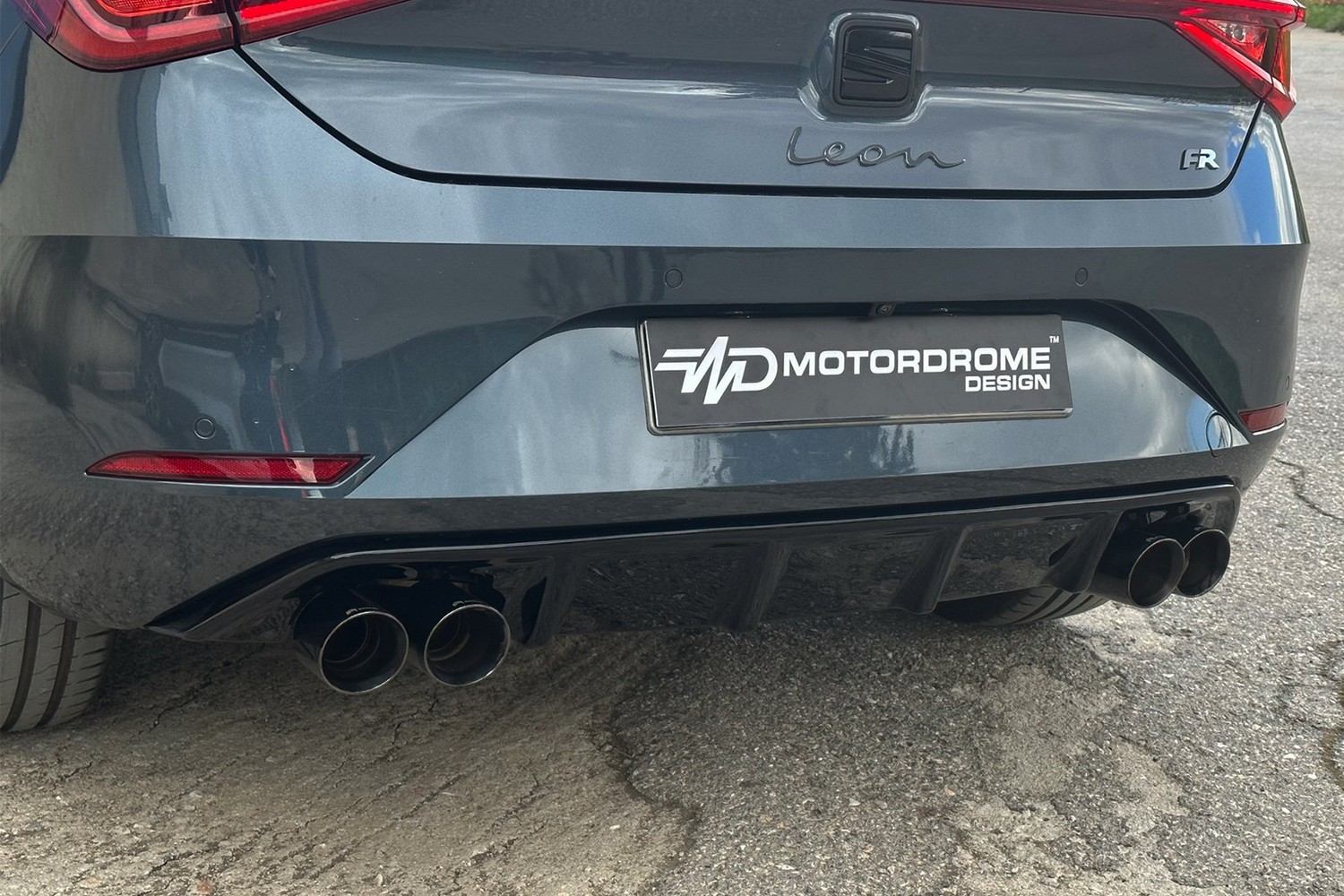 Achterdiffusor geschikt voor Seat Leon (KL) 2020-heden 5-deurs hatchback ABS
