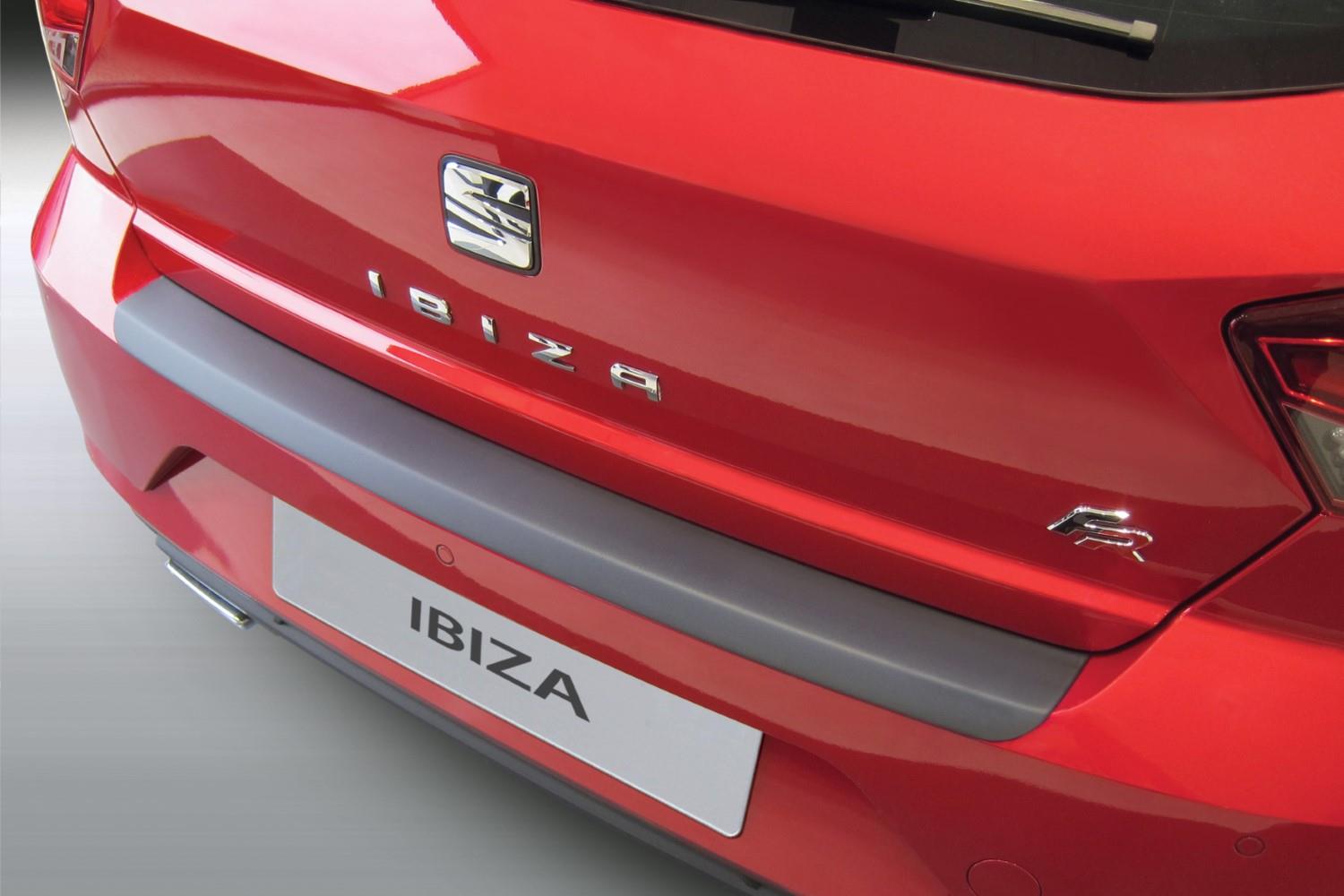 Rear bumper protector Seat Ibiza (6F) 2017-present 5-door hatchback ABS - carbon look