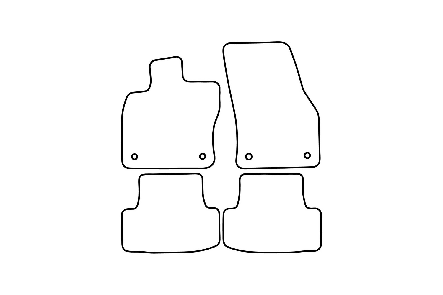 Car mats Seat Ateca velour CarPartsExpert