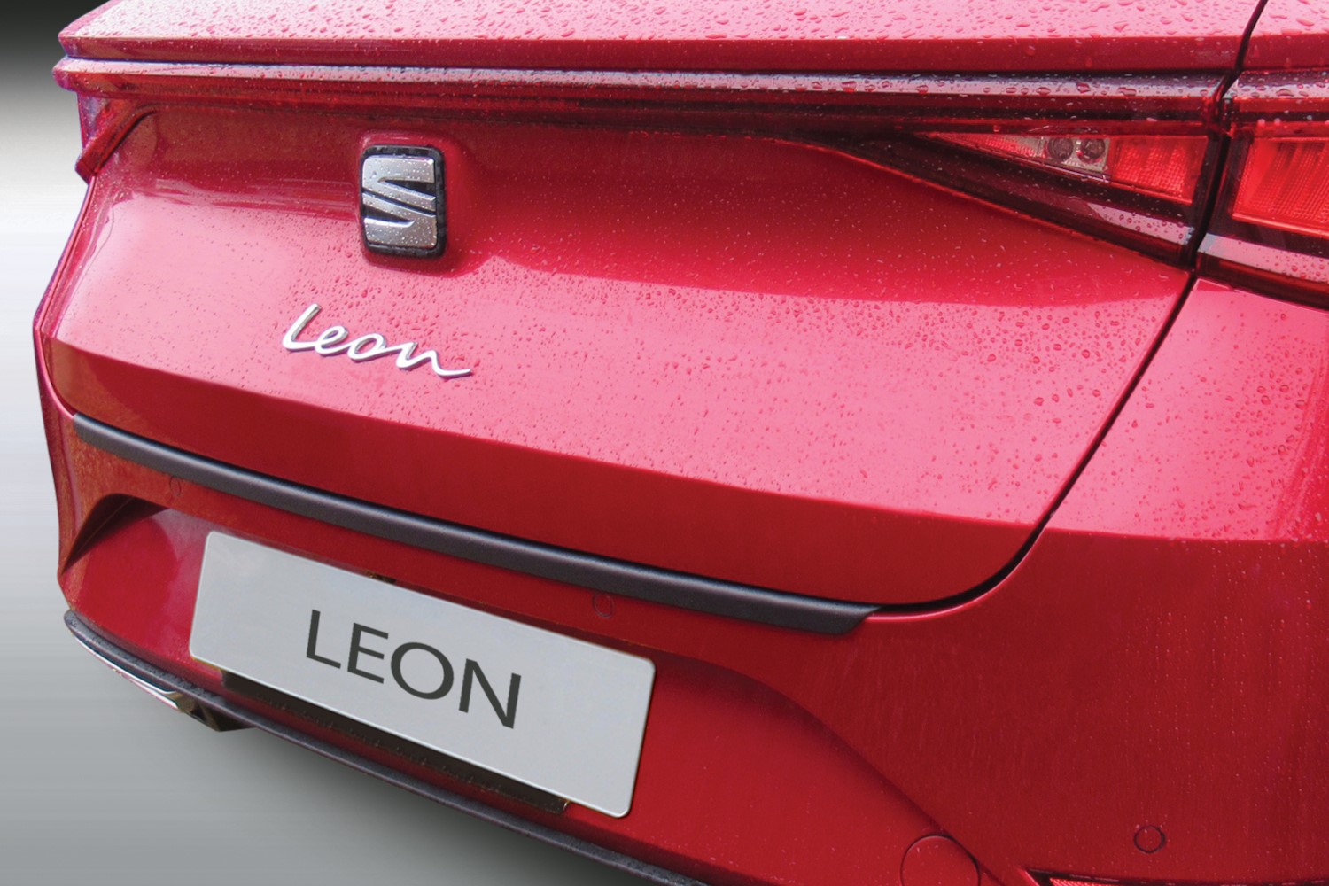 Rear bumper protector suitable for Seat Leon Sportstourer (KL) 2020-present wagon ABS - carbon look