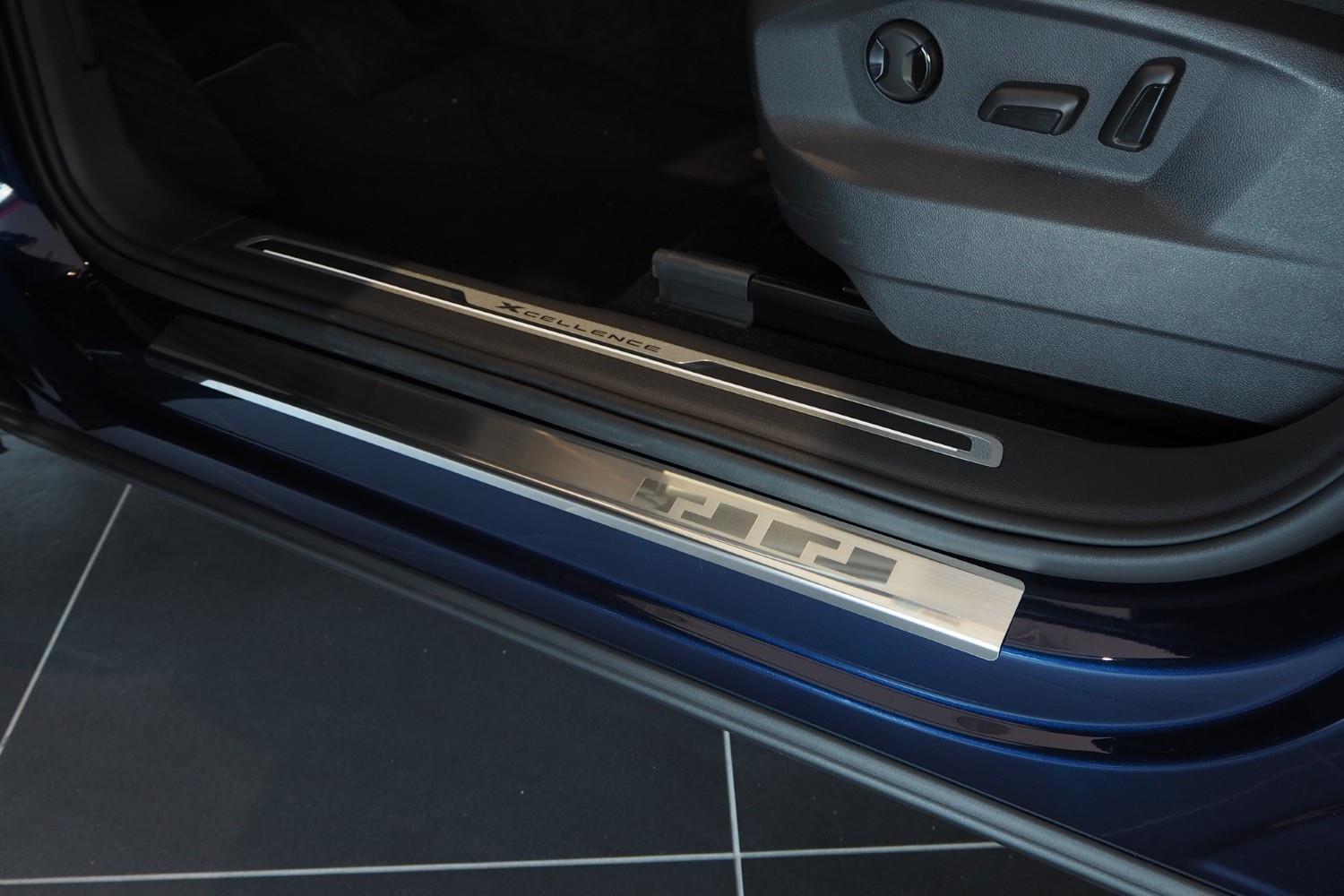 Seuils de portes convient à Seat Tarraco (KN) 2018-présent acier inox brossé