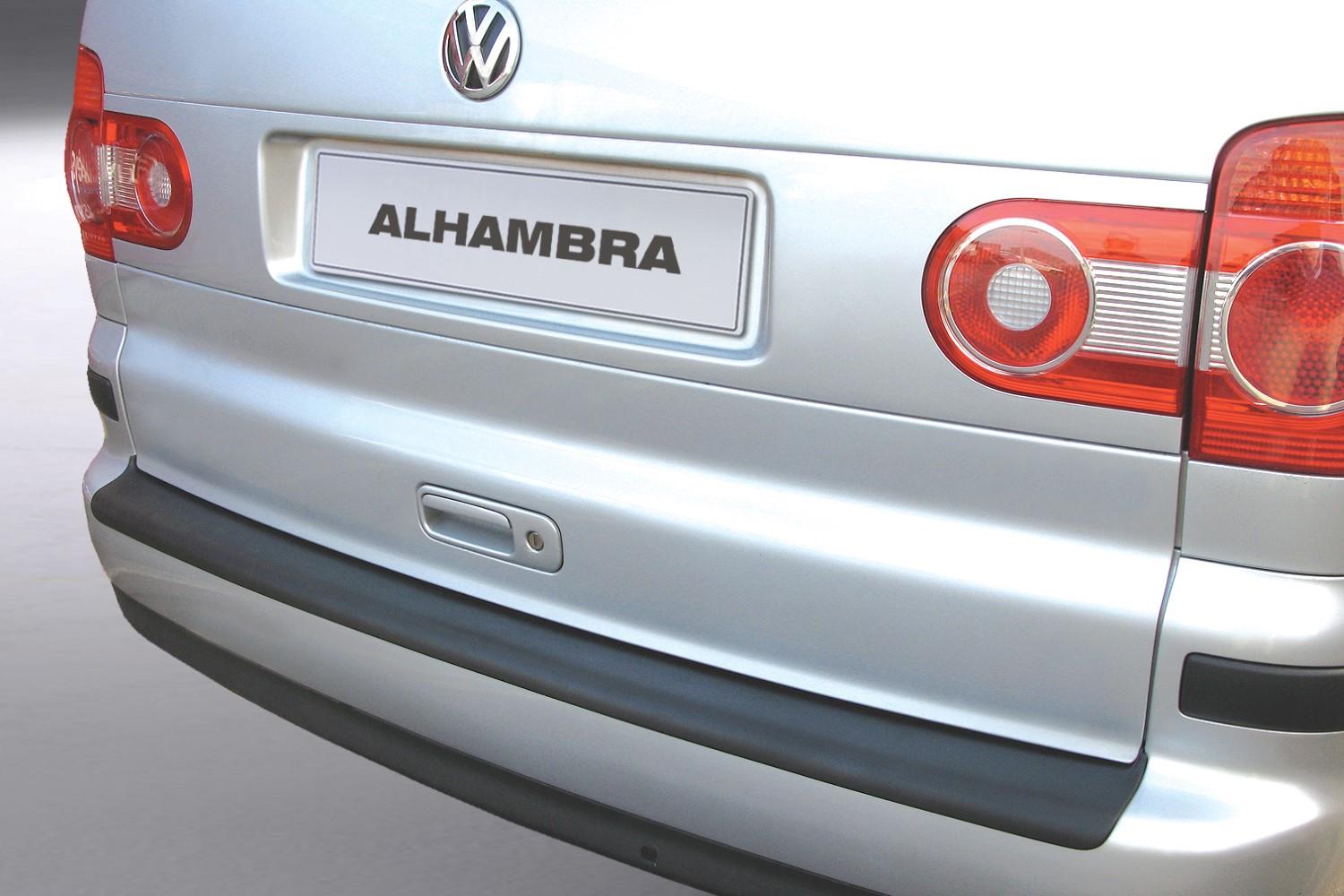 Rear bumper protector Seat Alhambra I (7M) 2000-2010 ABS - matt black