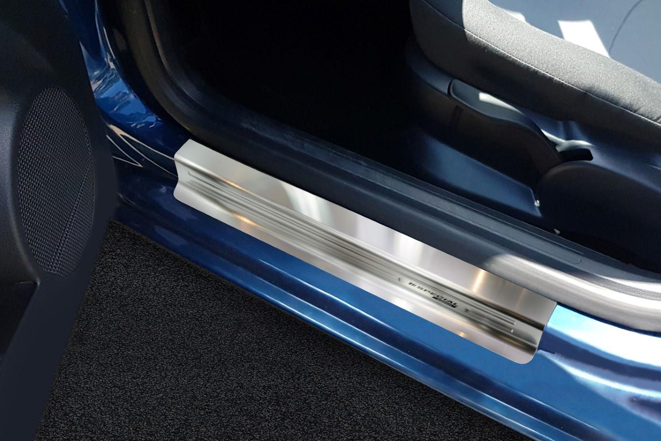 Stainless Steel Door Sill Guard Scuff Protectors fit SEAT IBIZA 6J IV  5D 2009