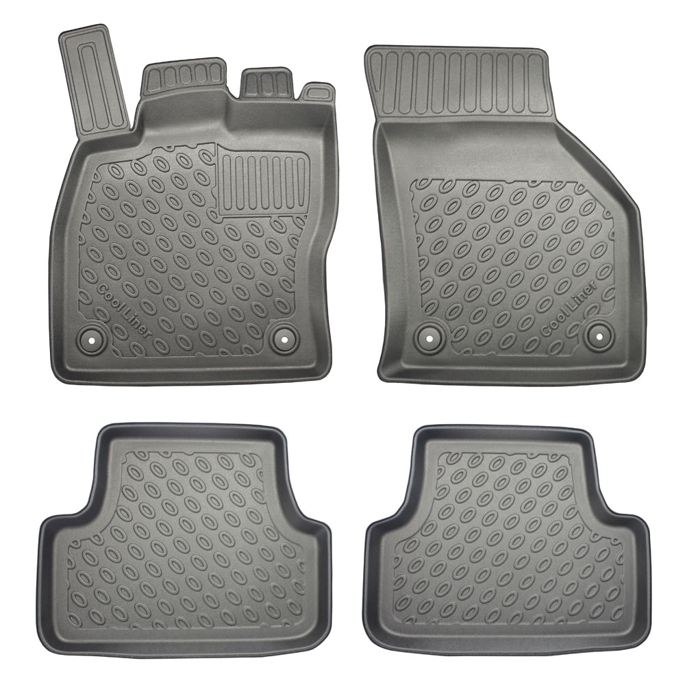 Fußmatte Seat Leon (5F) hinten-rechts schwarz