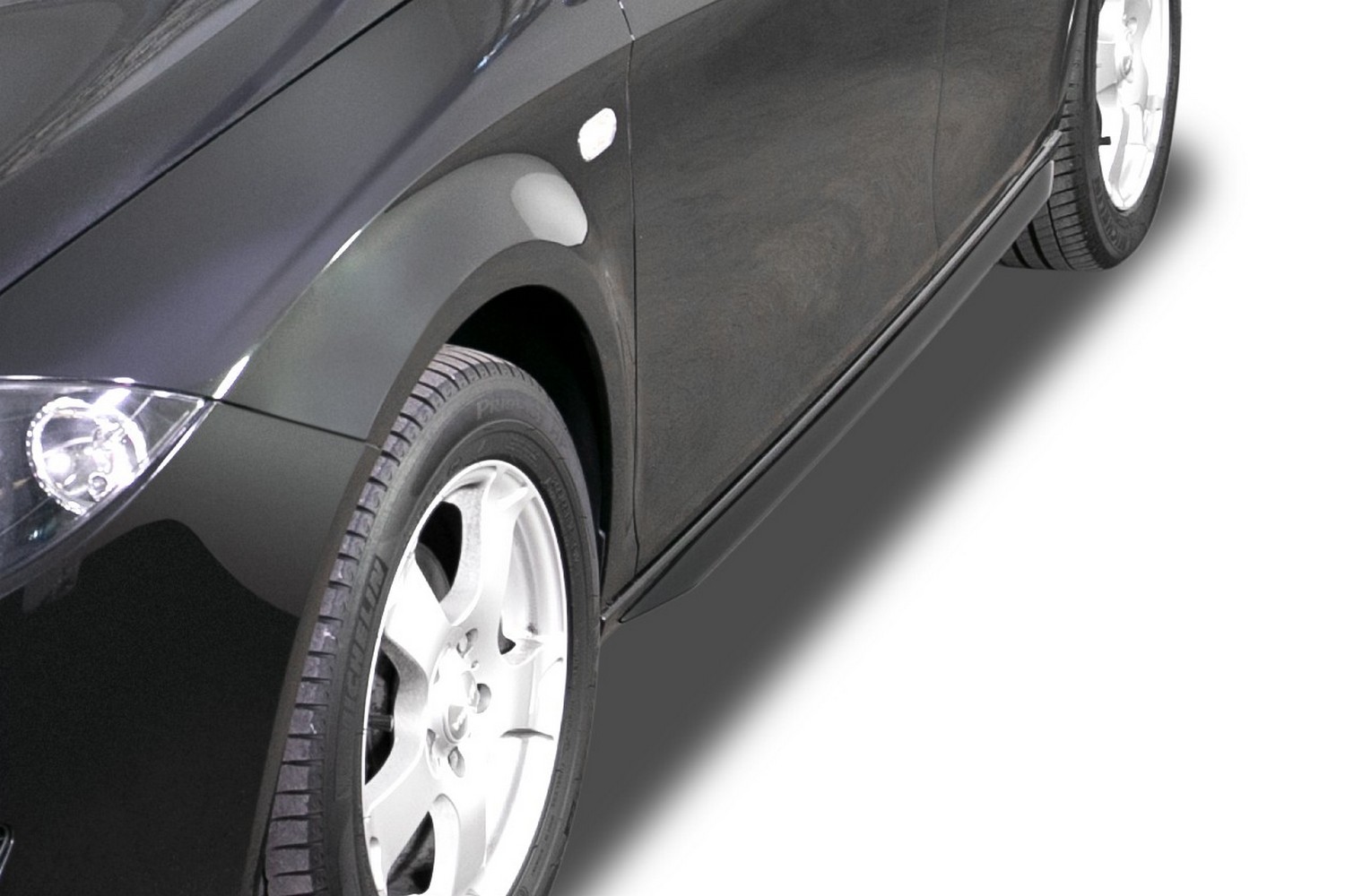 Side skirts suitable for Seat Leon (1P) 2005-2012 5-door hatchback &#34;Slim&#34; ABS