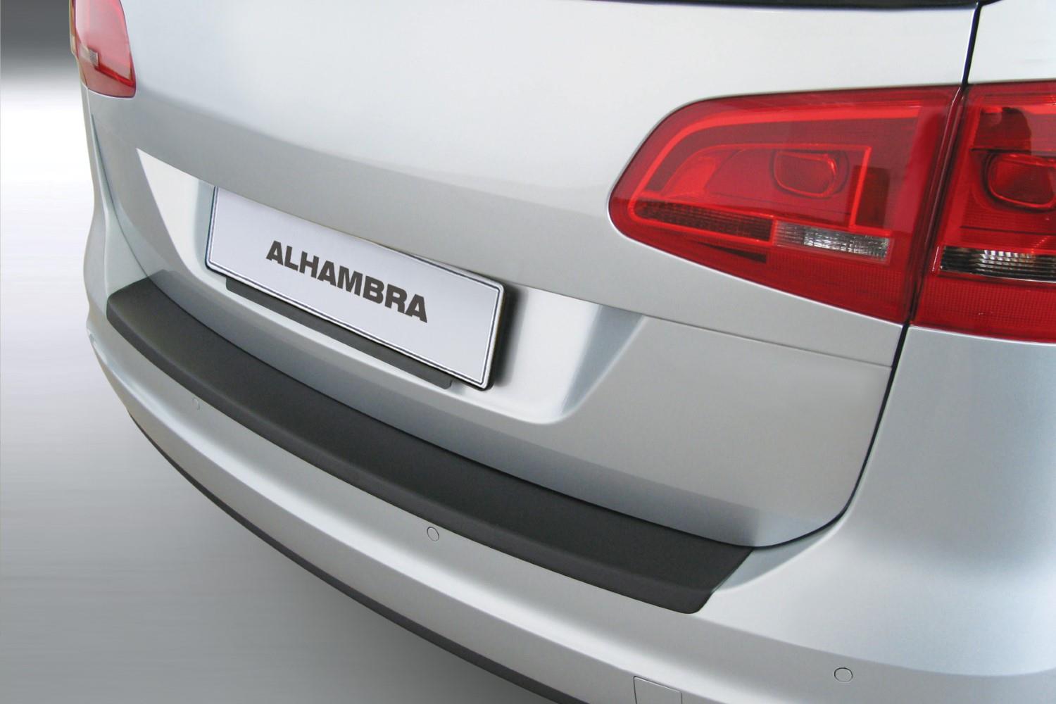 Rear bumper protector Seat Alhambra II (7N) 2010-present ABS - matt black