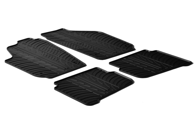 Fußmatten passend für Seat Ibiza (6L) 2002-2008 3 & 5-Türer Schrägheck Rubbasol Gummi