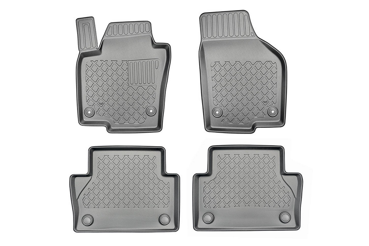Fußmatten passend für Seat Alhambra II (7N) 2010-2022 Guardliner PE/TPE Gummi