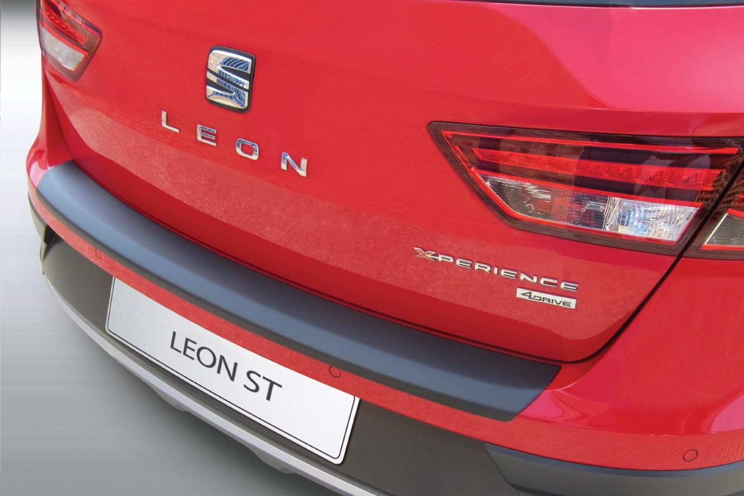 Ladekantenschutz passend für Seat Leon ST (5F) 2014-2017 Kombi ABS - Mattschwarz