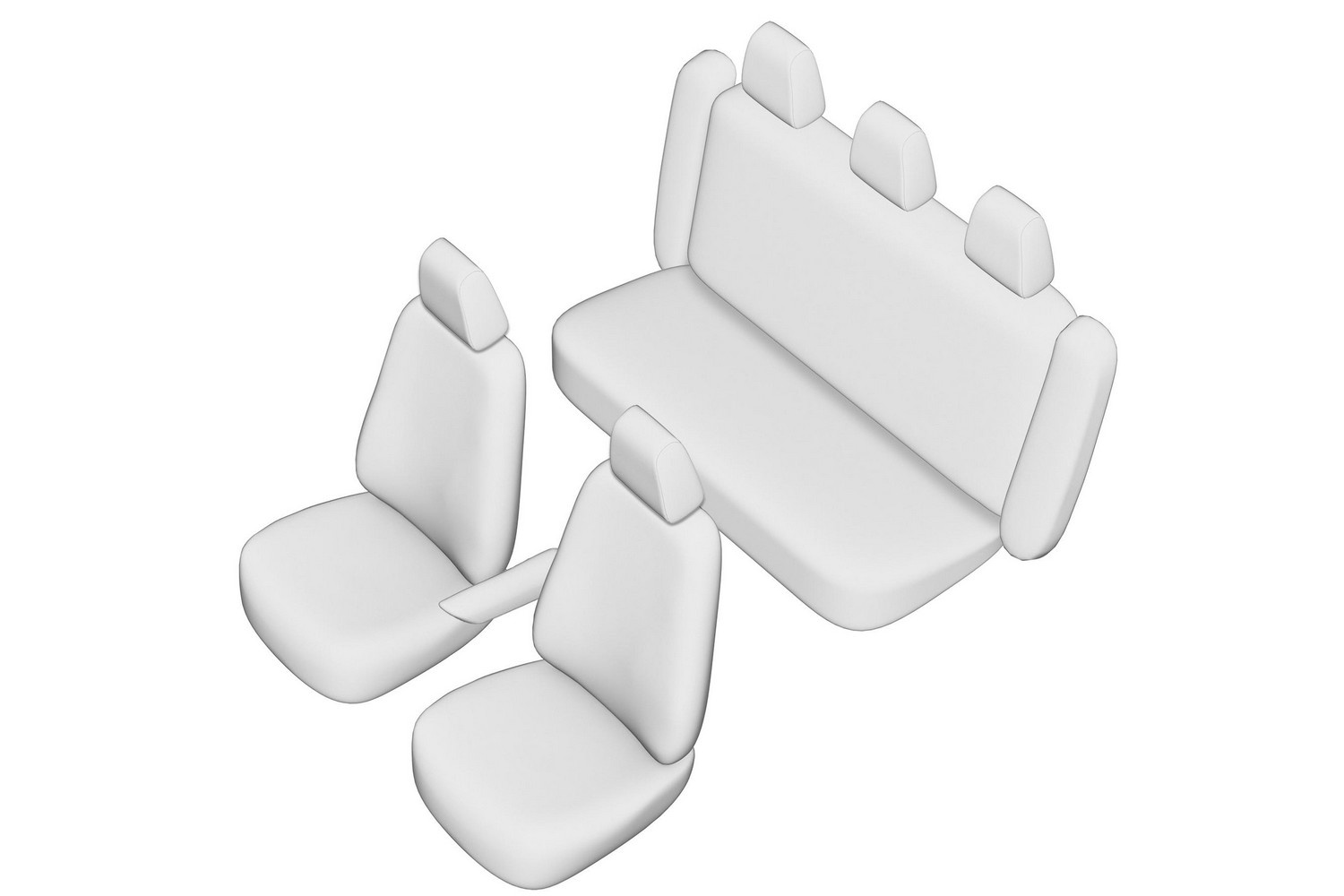 Seat covers line drawing / Sitzbezüge Strichzeichnung / Stoelhoezen lijntekening / Dessin au trait des housses de siège Seat covers line drawing / Sitzbezüge Strichzeichnung / Stoelhoezen lijntekening / Dessin au trait des housses de siège