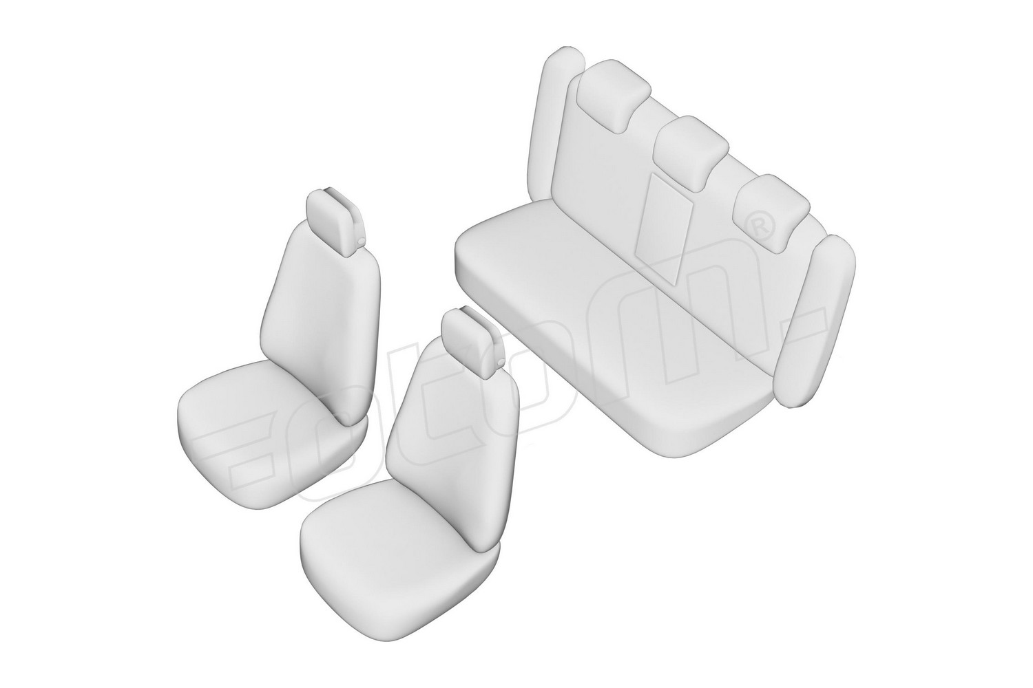 Seat covers line drawing / Sitzbezüge Strichzeichnung / Stoelhoezen lijntekening / Dessin au trait des housses de siège Seat covers line drawing / Sitzbezüge Strichzeichnung / Stoelhoezen lijntekening / Dessin au trait des housses de siège