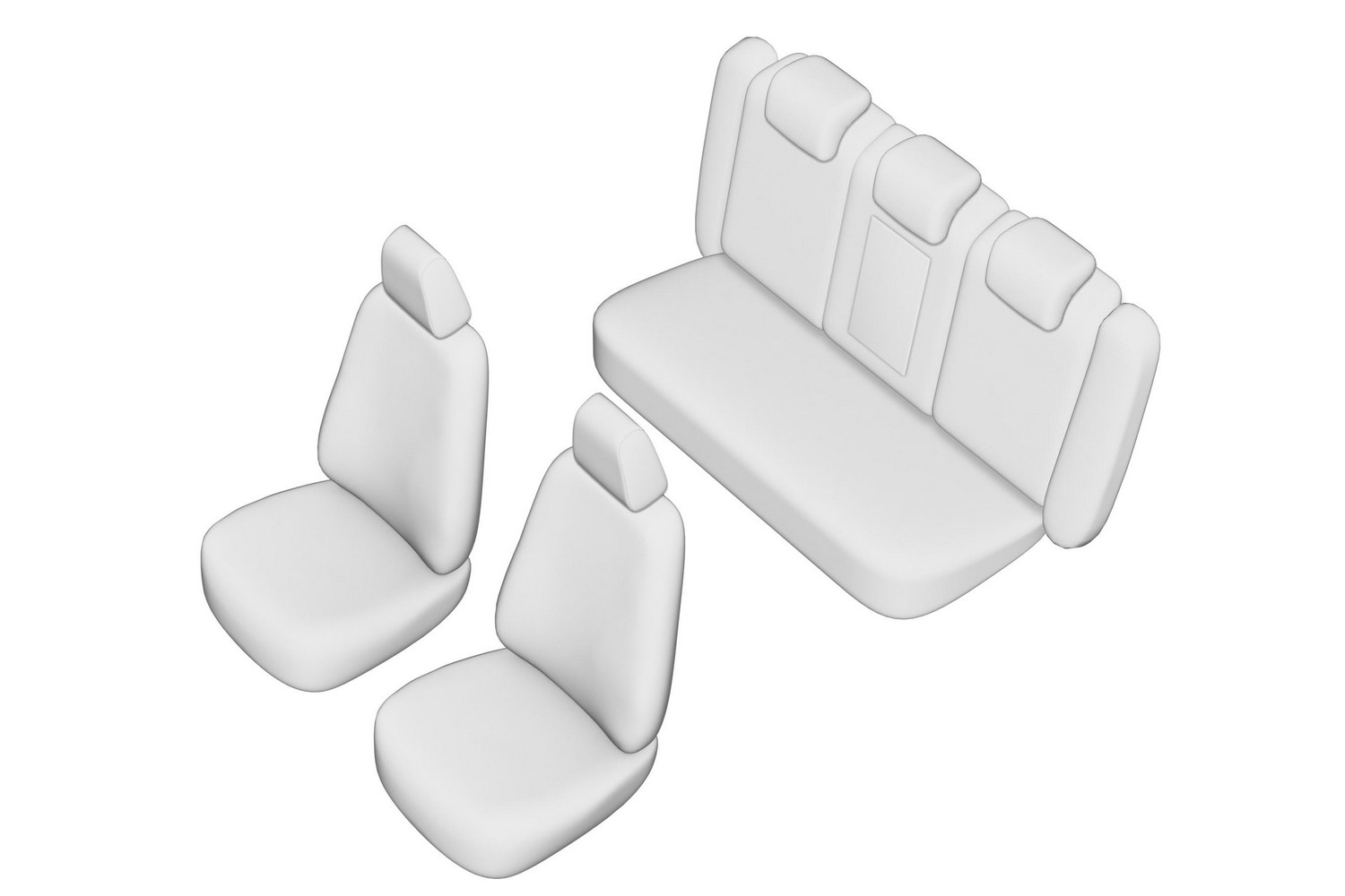 Seat covers line drawing / Sitzbez&uuml;ge Strichzeichnung / Stoelhoezen lijntekening / Dessin au trait des housses de si&egrave;ge