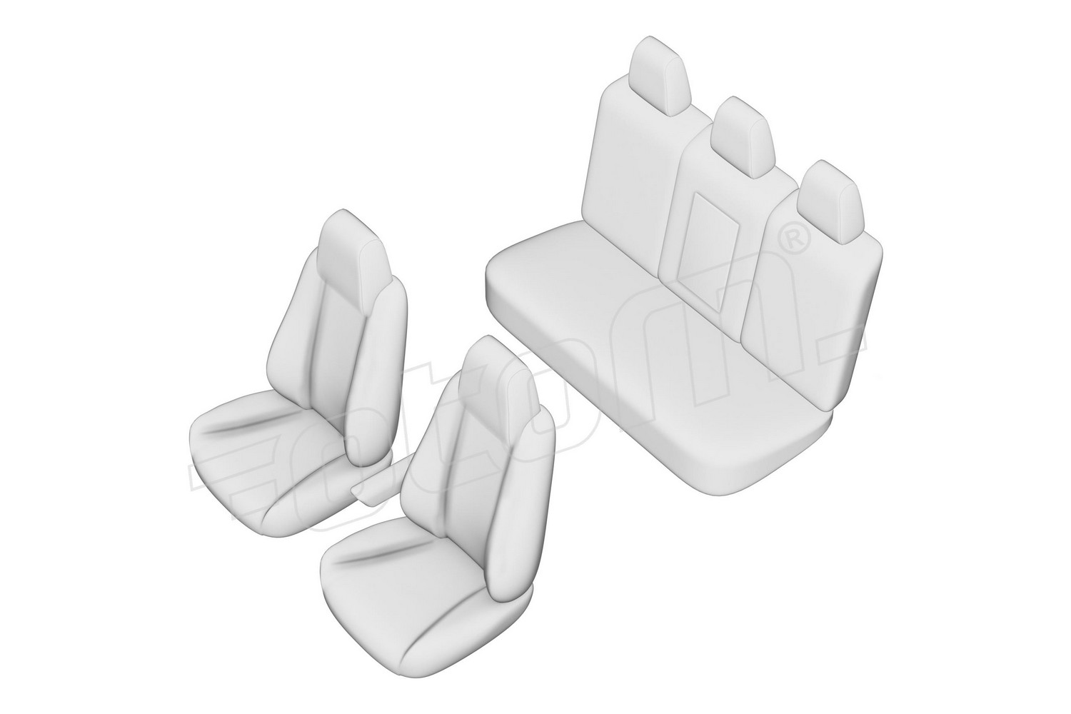 Seat covers line drawing / Sitzbezüge Strichzeichnung / Stoelhoezen lijntekening / Dessin au trait des housses de siège Seat covers line drawing / Sitzbezüge Strichzeichnung / Stoelhoezen lijntekening / Dessin au trait des housses de siège