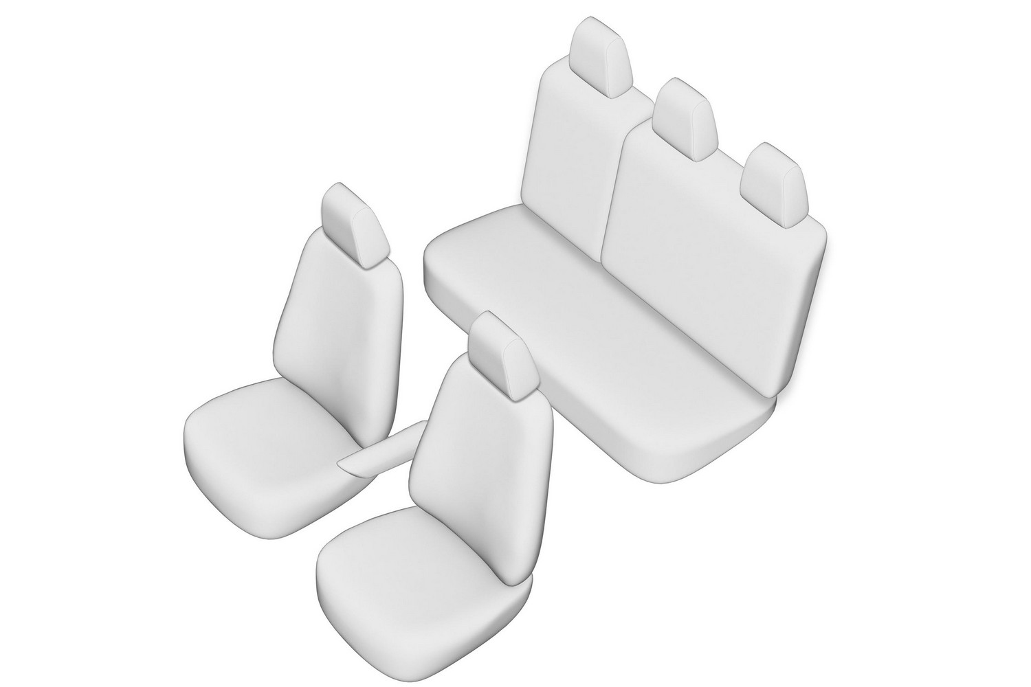 Seat covers line drawing / Sitzbez&uuml;ge Strichzeichnung / Stoelhoezen lijntekening / Dessin au trait des housses de si&egrave;ge