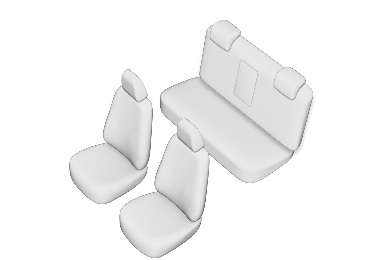 Seat covers line drawing / Sitzbez&uuml;ge Strichzeichnung / Stoelhoezen lijntekening / Dessin au trait des housses de si&egrave;ge