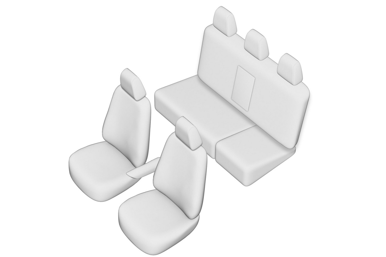 Seat covers line drawing / Sitzbez&uuml;ge Strichzeichnung / Stoelhoezen lijntekening / Dessin au trait des housses de si&egrave;ge