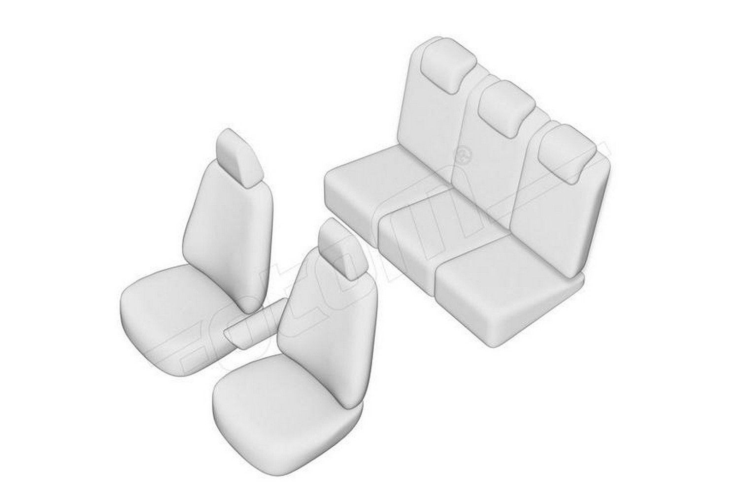 Seat covers line drawing / Sitzbezüge Strichzeichnung / Stoelhoezen lijntekening / Dessin au trait des housses de siège Seat covers line drawing / Sitzbezüge Strichzeichnung / Stoelhoezen lijntekening / Dessin au trait des housses de siège