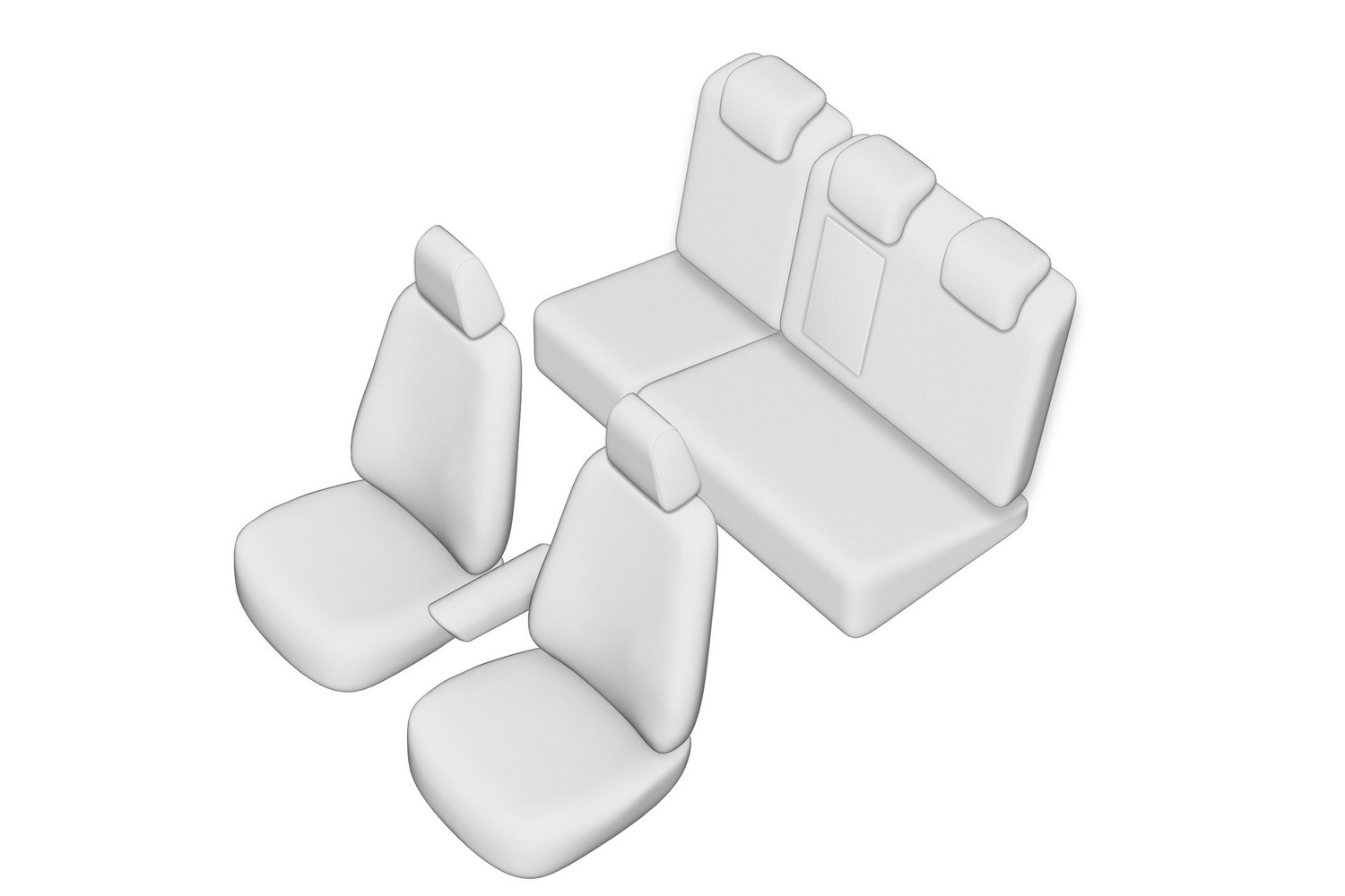 Seat covers line drawing / Sitzbez&uuml;ge Strichzeichnung / Stoelhoezen lijntekening / Dessin au trait des housses de si&egrave;ge