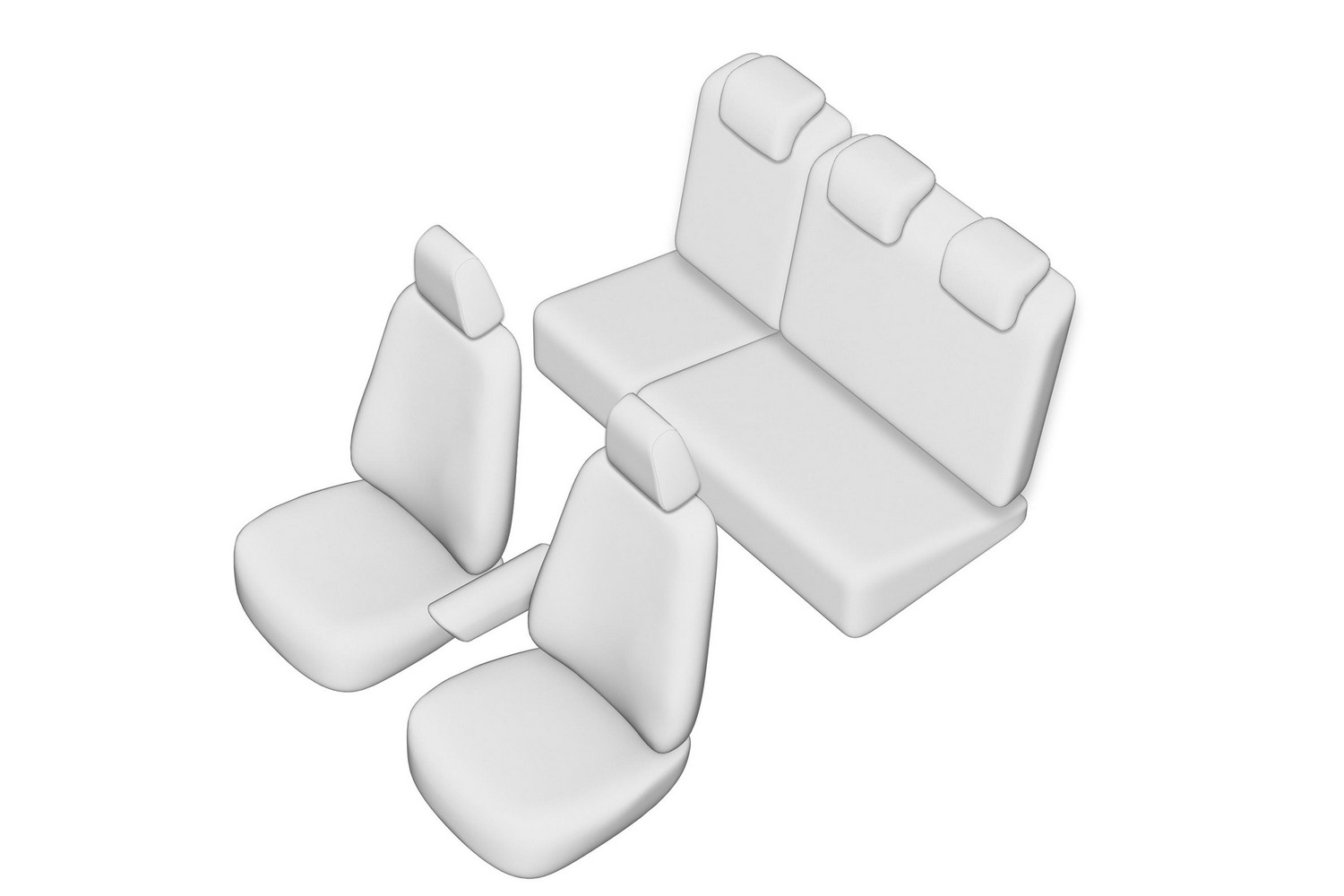 Seat covers line drawing / Sitzbez&uuml;ge Strichzeichnung / Stoelhoezen lijntekening / Dessin au trait des housses de si&egrave;ge