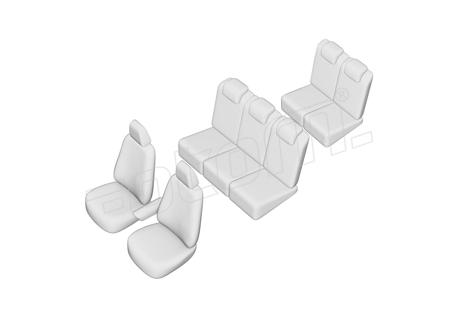 Seat covers line drawing / Sitzbezüge Strichzeichnung / Stoelhoezen lijntekening / Dessin au trait des housses de siège Seat covers line drawing / Sitzbezüge Strichzeichnung / Stoelhoezen lijntekening / Dessin au trait des housses de siège