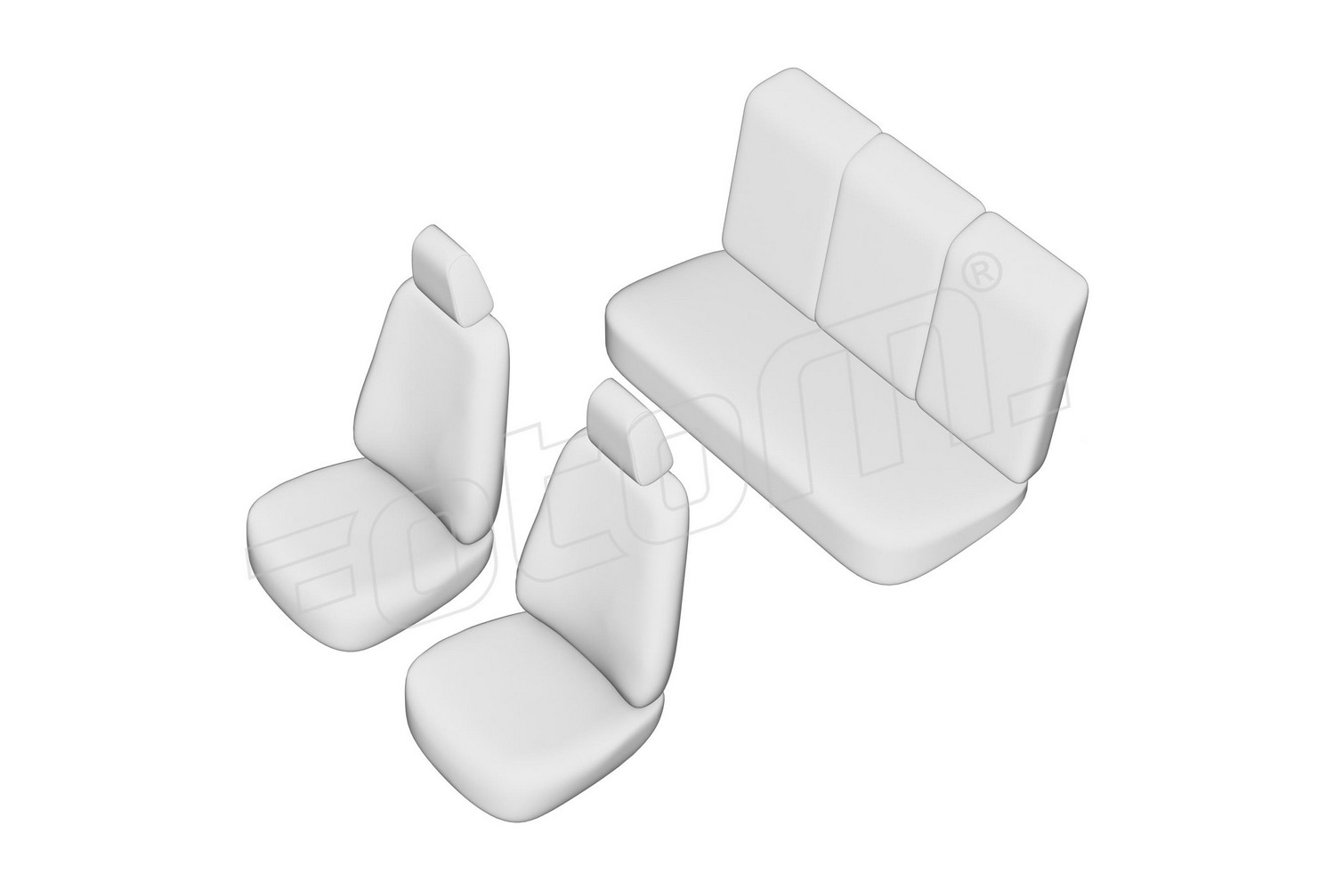 Seat covers line drawing / Sitzbezüge Strichzeichnung / Stoelhoezen lijntekening / Dessin au trait des housses de siège Seat covers line drawing / Sitzbezüge Strichzeichnung / Stoelhoezen lijntekening / Dessin au trait des housses de siège