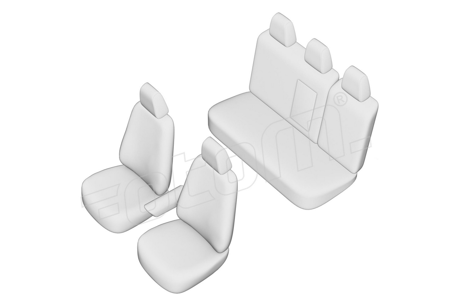 Seat covers line drawing / Sitzbezüge Strichzeichnung / Stoelhoezen lijntekening / Dessin au trait des housses de siège Seat covers line drawing / Sitzbezüge Strichzeichnung / Stoelhoezen lijntekening / Dessin au trait des housses de siège